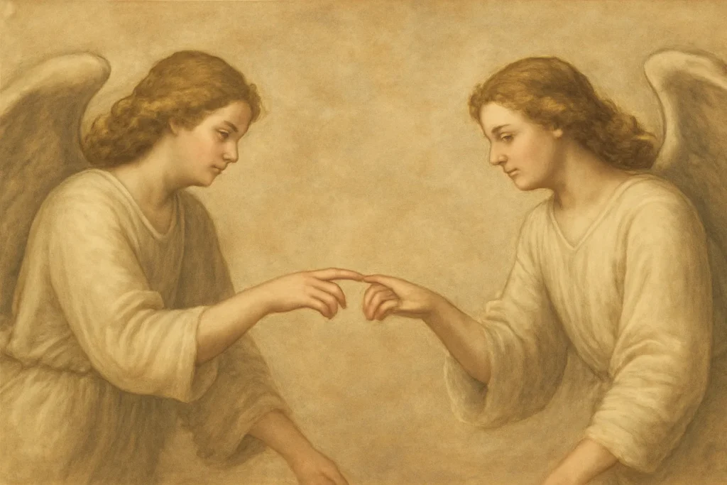 angels touching