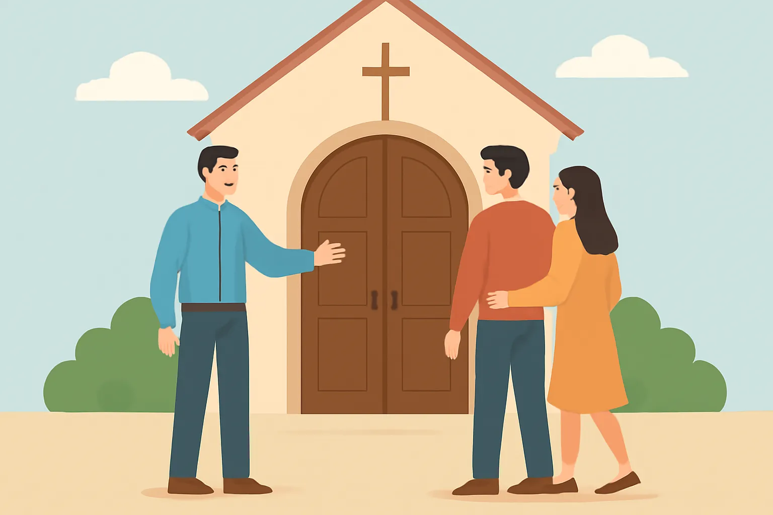 como dar la bienvenida en la iglesia