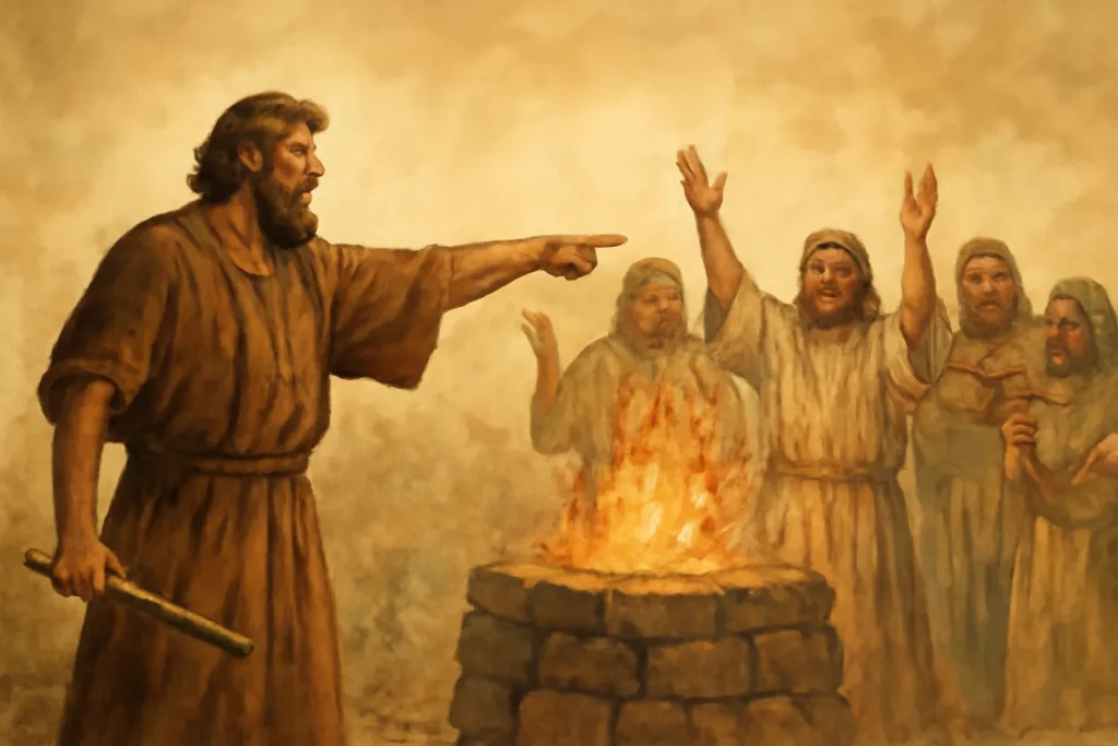 elias y los profetas de baal