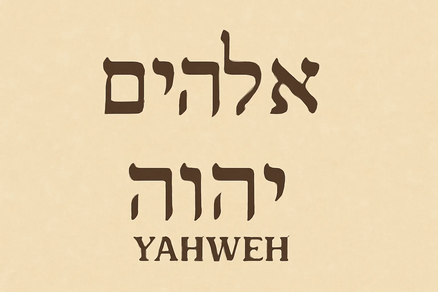 elohim yahweh