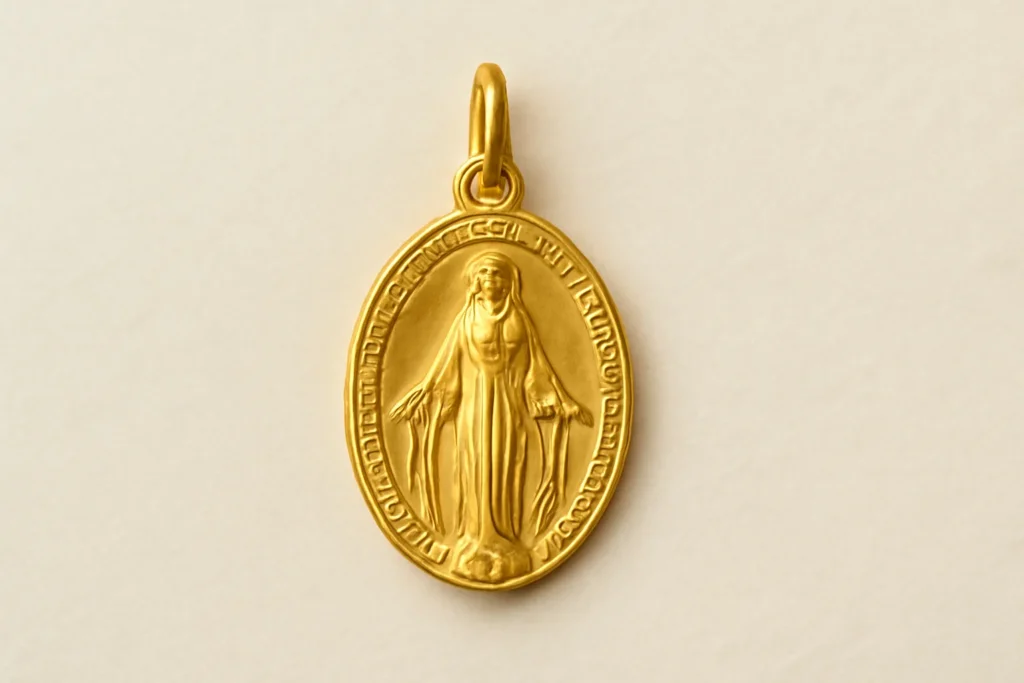 medalla milagrosa oro