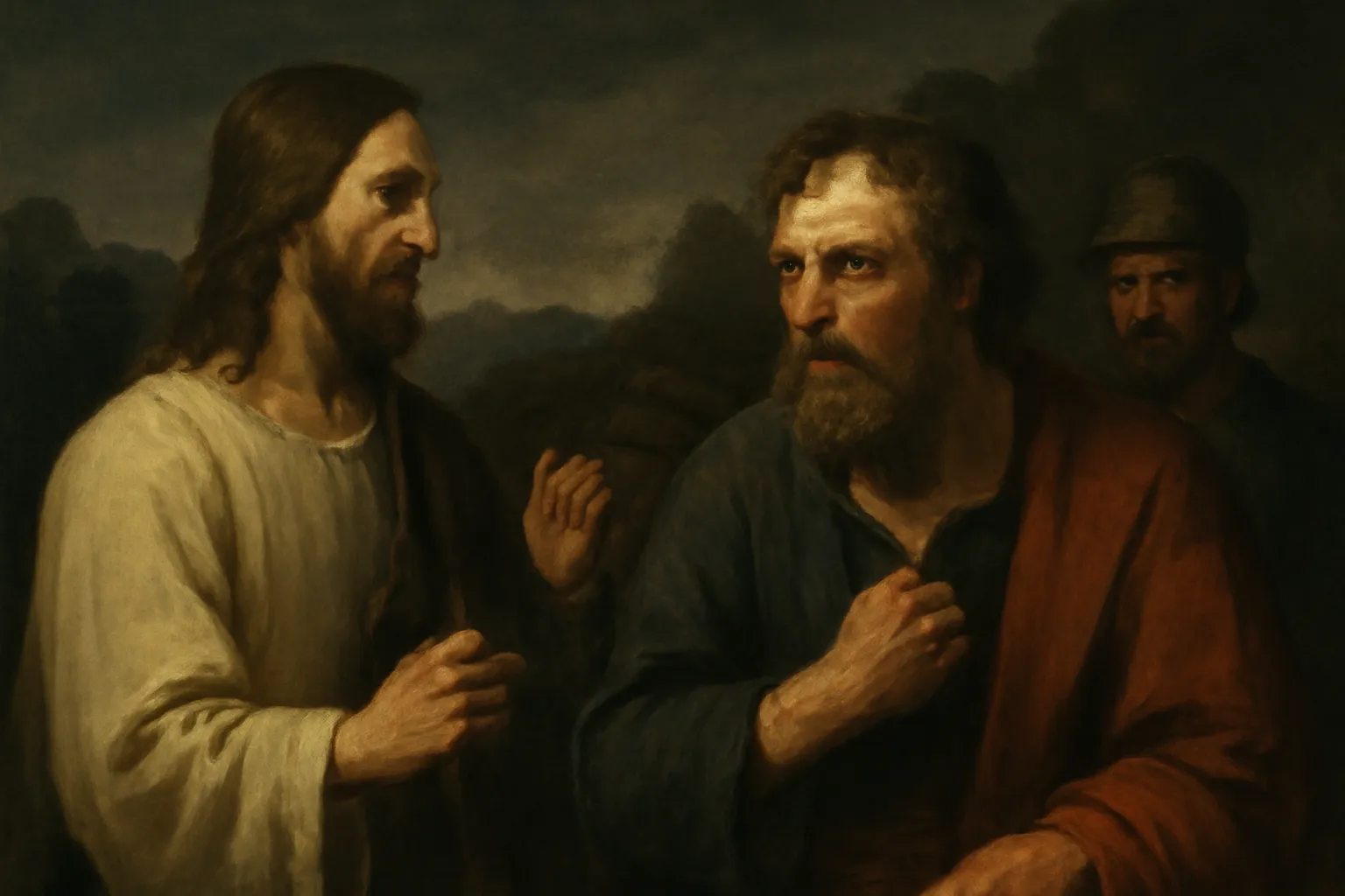 peter denying jesus three times