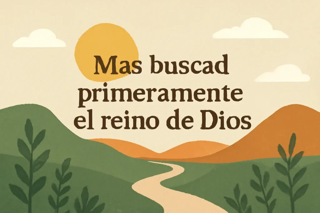 mas buscad primeramente el reino de dios