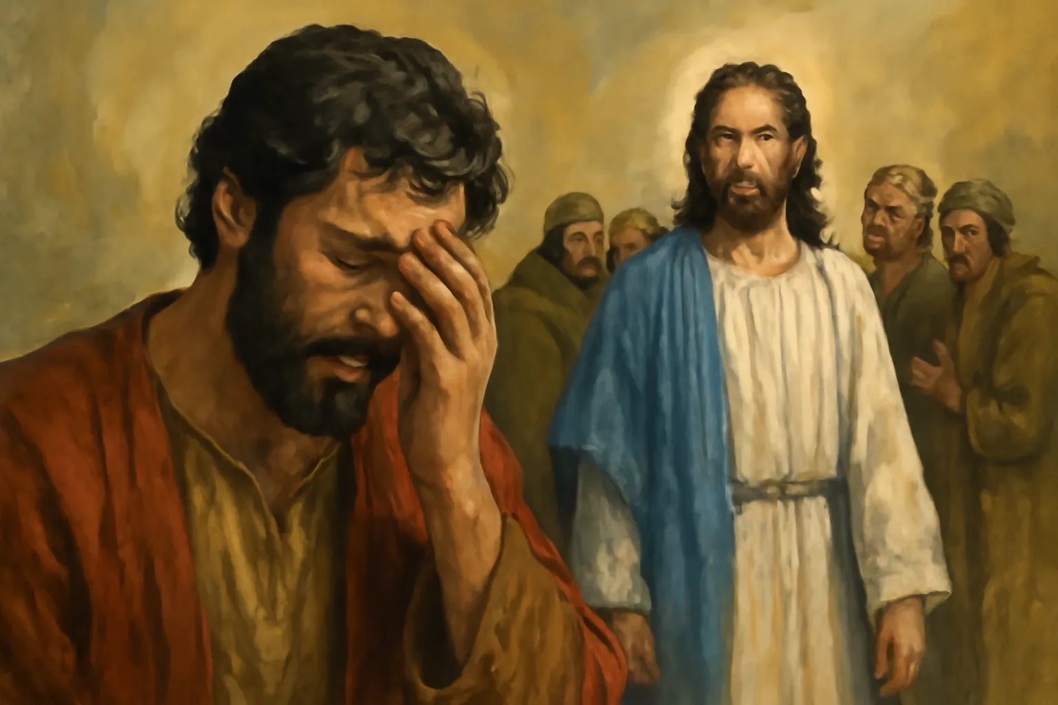 who denies jesus three times
